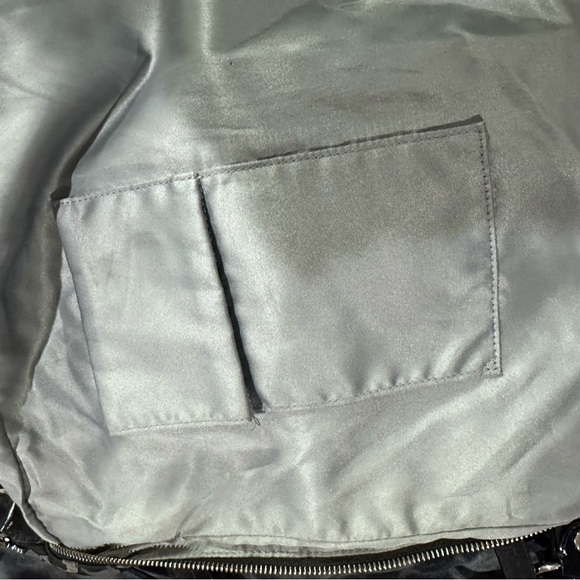 Coach Large Black Denim Purse Bag Tote - Picture 9 of 14